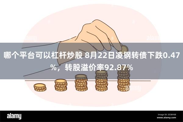 哪个平台可以杠杆炒股 8月22日凌钢转债下跌0.47%，转股溢价率92.87%