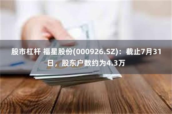 股市杠杆 福星股份(000926.SZ)：截止7月31日，股东户数约为4.3万