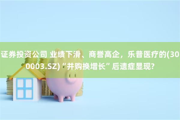 证券投资公司 业绩下滑、商誉高企，乐普医疗的(300003.SZ)“并购换增长”后遗症显现?