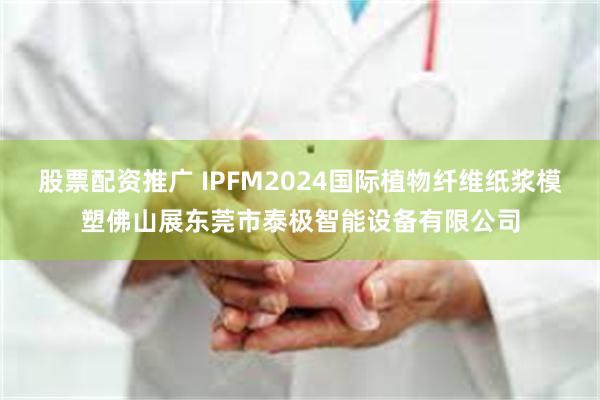 股票配资推广 IPFM2024国际植物纤维纸浆模塑佛山展东莞市泰极智能设备有限公司